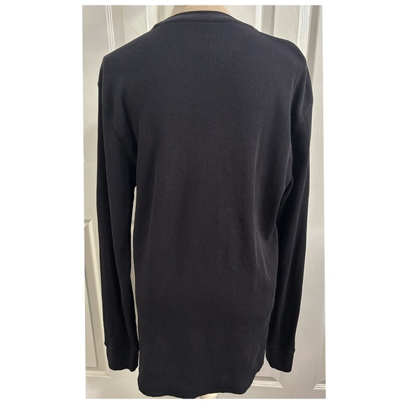 Vintage UNISEX Ecko UNLTD Rhino Crew 72, Long Sleeve Waffle Black Shirt, Size L - Picture 3 of 11